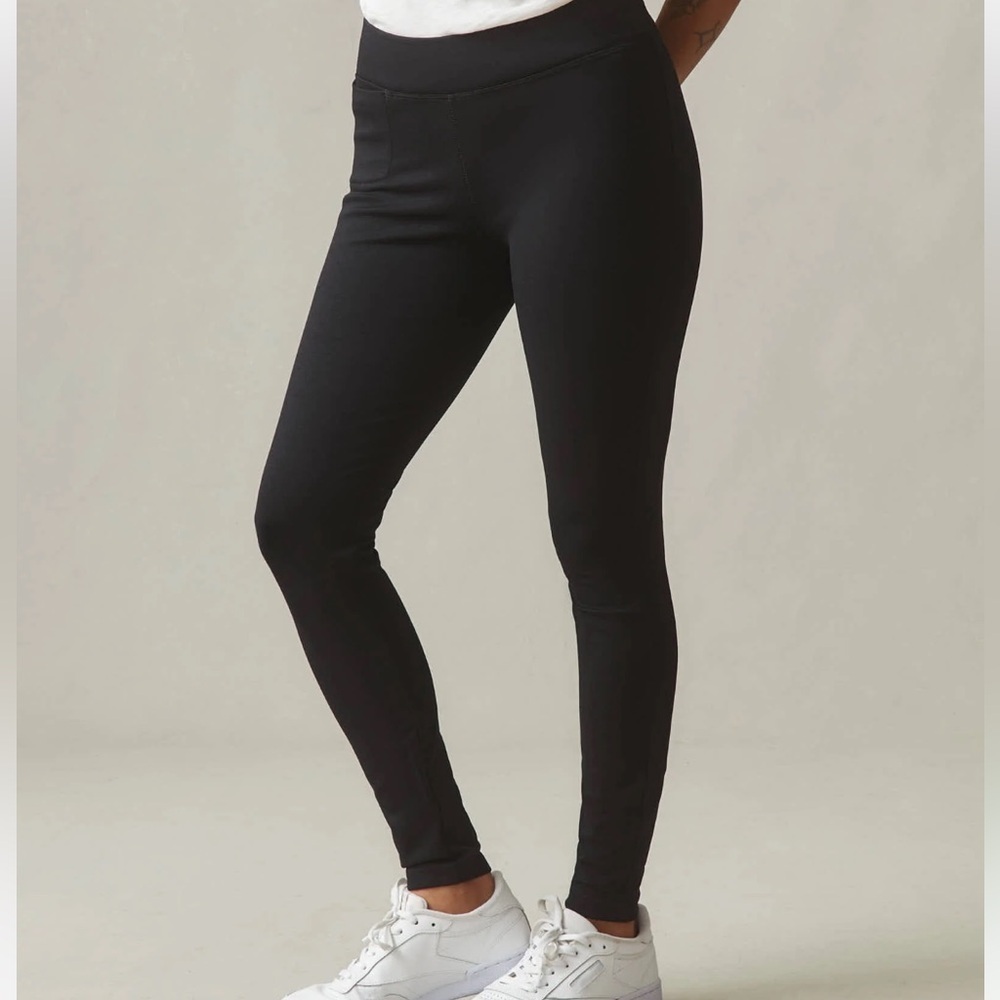 American Giant Women's Ponte Slim Pant High Rise Size 2 Gray Charcoal